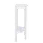 DH BASIC Contemporary Brown Decorative 1-Shelf Half-moon Console Table by Denhour