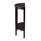 DH BASIC Contemporary Brown Decorative 1-Shelf Half-moon Console Table by Denhour