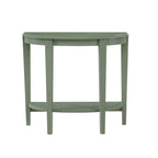 DH BASIC Contemporary Brown Decorative 1-Shelf Half-moon Console Table by Denhour