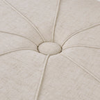Madison Park Aberdeen Upholstered Tufted Oval Oversized Ottoman