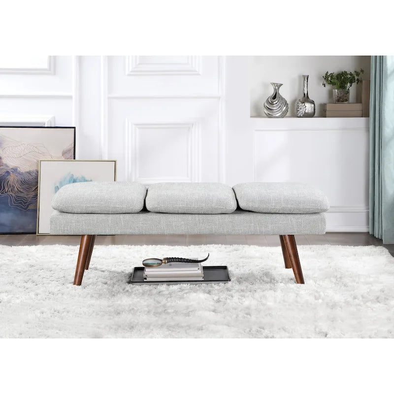 Amanda 54 Mid-Century Bench
