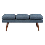 Amanda 54 Mid-Century Bench