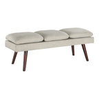 Amanda 54 Mid-Century Bench