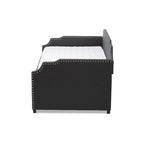 Contemporary Twin Size Daybed with Roll Out Trundle Guest Bed