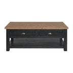The Gray Barn Downington Solid Wood 2-Drawer Coffee Table