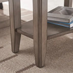 Leick Home Laurent Recliner Wedge Table with Shelf