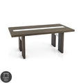 Furniture of America Lumina Contemporary 76-inch Glass Dining Table With LED