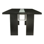 Furniture of America Lumina Contemporary 76-inch Glass Dining Table With LED