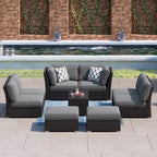 Corvus Oreanne 10-piece Brown Wicker Patio Furniture Set