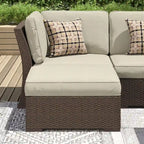 Corvus Oreanne 10-piece Brown Wicker Patio Furniture Set