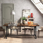 Dining Table for 8 People, 70.87-inch Rectangular Wood Kitchen Table