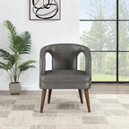 Mason Accent Reception Chair in Faux Leather