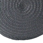 Jaipur Living Saba Solar Round Indoor/Outdoor Polyester Pouf Ottoman/Foot Stool - 18X18X12