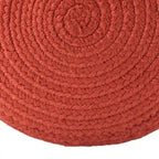Jaipur Living Saba Solar Round Indoor/Outdoor Polyester Pouf Ottoman/Foot Stool - 18X18X12