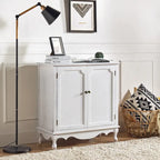 Pallantium 34Tall-2 Door Farmhouse Style Accent Cabinet by HULALA HOME