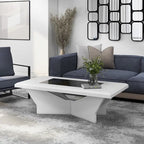 Tavolino da caffè Ameena con piano in vetro contemporaneo di Furniture of America