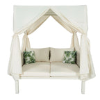 Outdoor Patio Sunbed Daybed with Curtains,Suitable for Garden,Swiming Pool