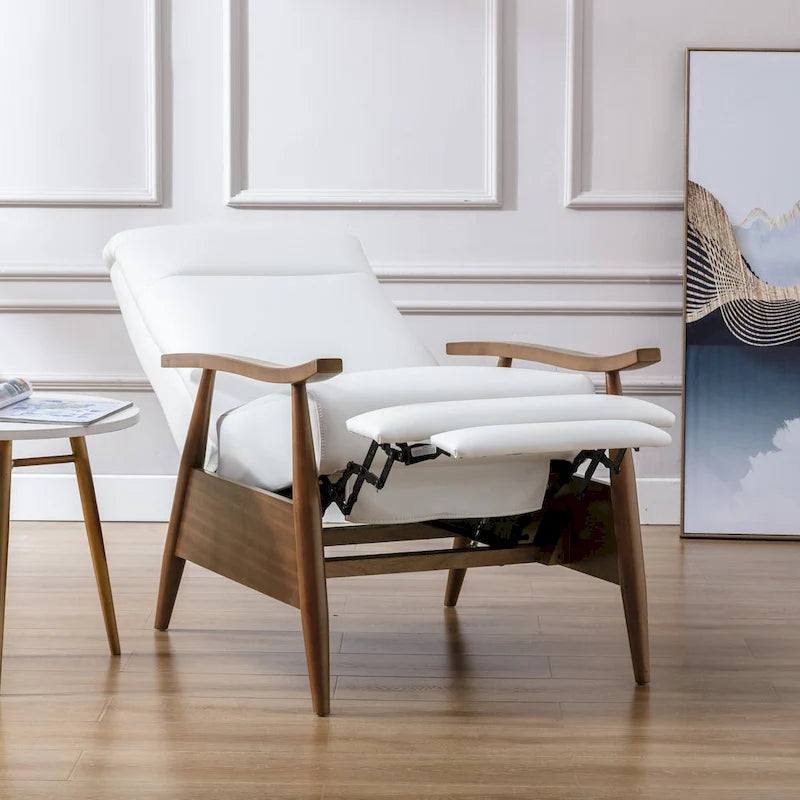 Sienna Upholstered Wood Push Back Recliner by Greyson Living