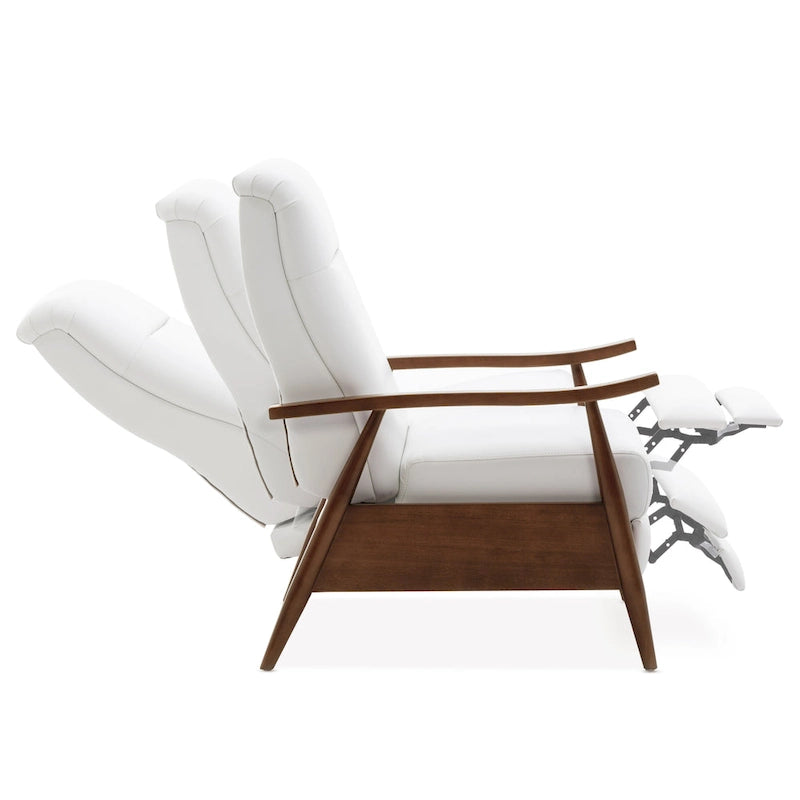 Sienna Upholstered Wood Push Back Recliner by Greyson Living