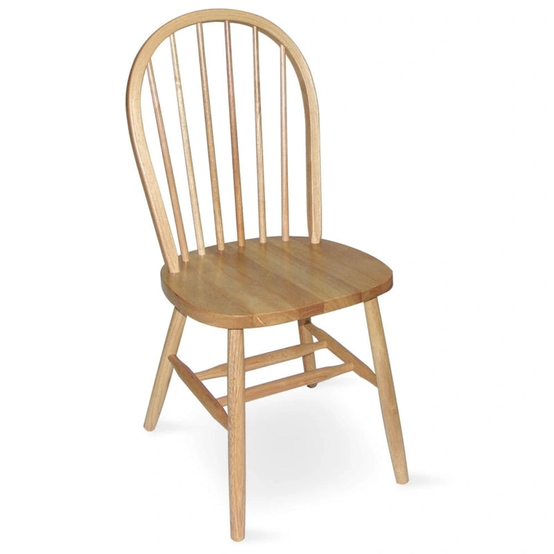 International Concepts Solid Wood Windsor Spindle Back Dining Chair