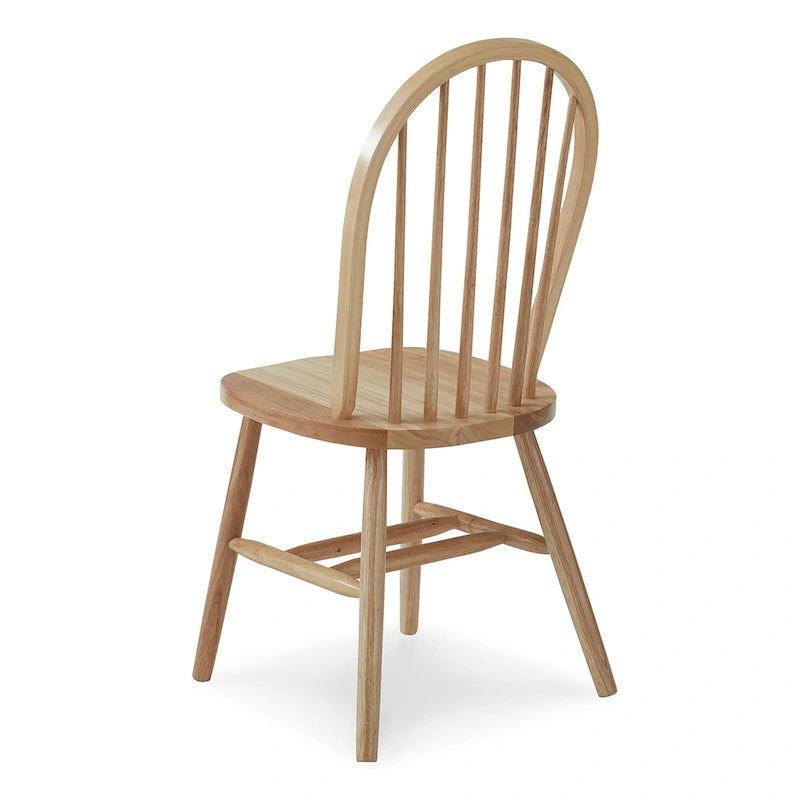 International Concepts Solid Wood Windsor Spindle Back Dining Chair