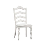 Magnolia Manor Antique White Weathered Bark 6 Piece Leg Table Set
