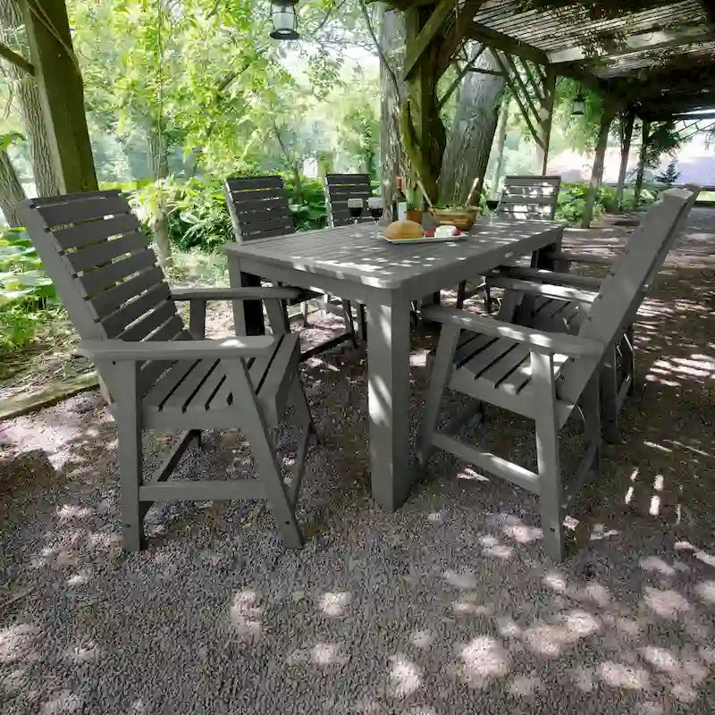 Weatherly 7-piece Outdoor Dining Set - 42 x 72 Table, Counter-height