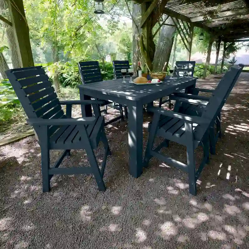 Weatherly 7-piece Outdoor Dining Set - 42 x 72 Table, Counter-height