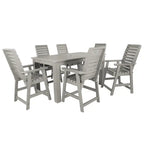 Weatherly 7-piece Outdoor Dining Set - 42 x 72 Table, Counter-height