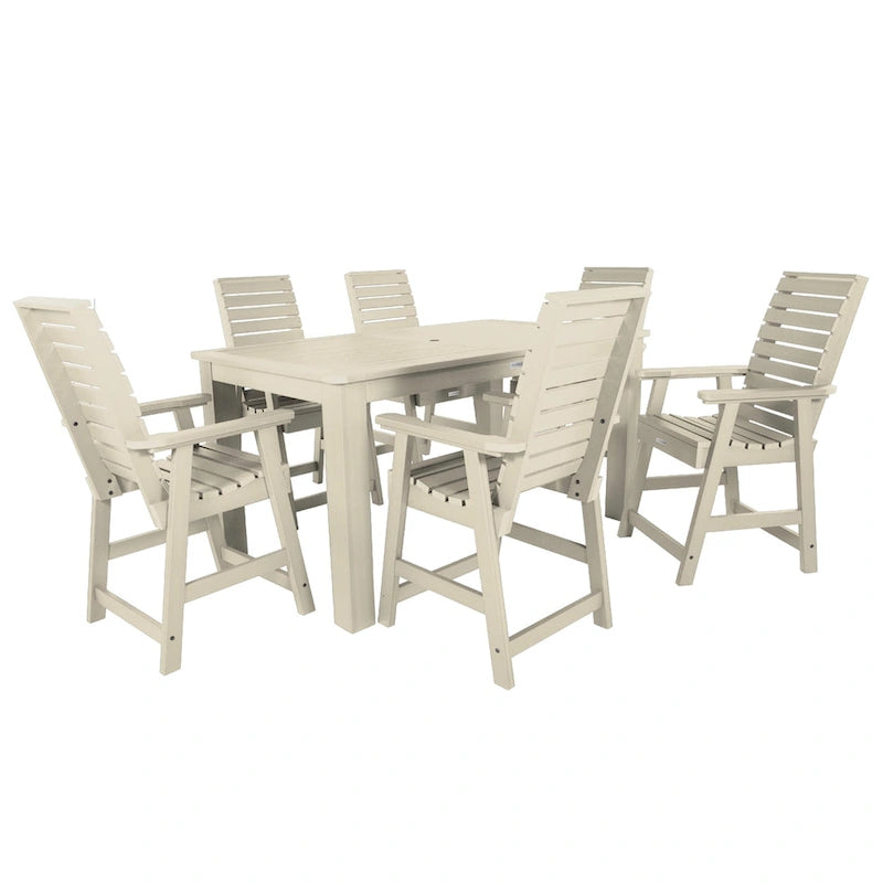 Weatherly 7-piece Outdoor Dining Set - 42 x 72 Table, Counter-height