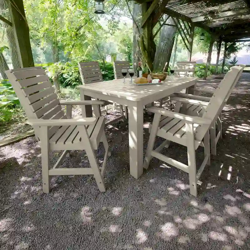 Weatherly 7-piece Outdoor Dining Set - 42 x 72 Table, Counter-height