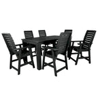 Weatherly 7-piece Outdoor Dining Set - 42 x 72 Table, Counter-height