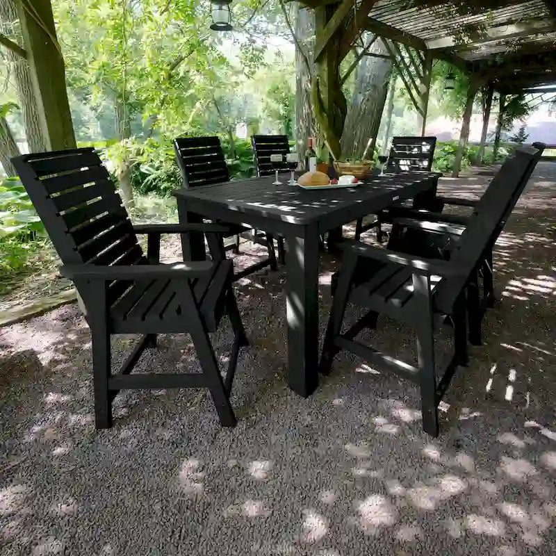 Weatherly 7-piece Outdoor Dining Set - 42 x 72 Table, Counter-height
