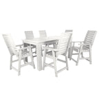 Weatherly 7-piece Outdoor Dining Set - 42 x 72 Table, Counter-height