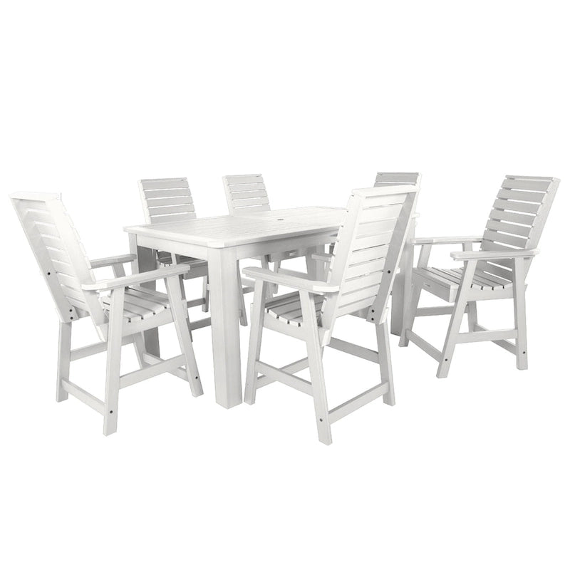 Weatherly 7-piece Outdoor Dining Set - 42 x 72 Table, Counter-height
