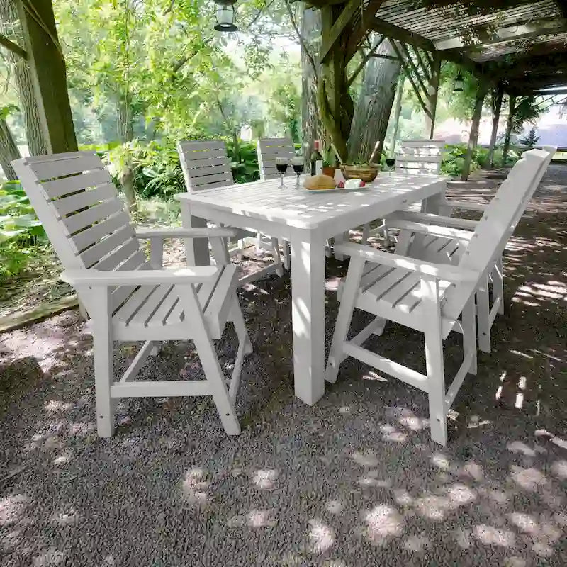 Weatherly 7-piece Outdoor Dining Set - 42 x 72 Table, Counter-height