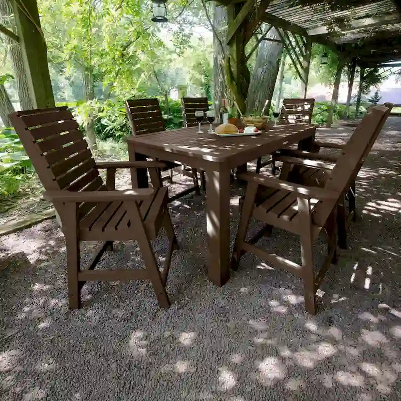 Weatherly 7-piece Outdoor Dining Set - 42 x 72 Table, Counter-height