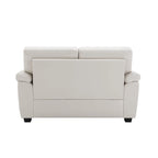 Morden Fort Upholstered Living Room Set, 2 Pieces, Faux Leather Loveseat and Sofa