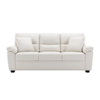 Morden Fort Upholstered Living Room Set, 2 Pieces, Faux Leather Loveseat and Sofa