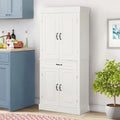 EROMMY 71 Freestanding Kitchen Pantry Cabinet, Tall Storage Cabinet with Drawer and Adjustable Shelves, 2-Door Floor Cupboard