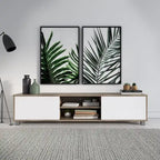 Hollywood Low Profile TV Stand With Doors for TV's up to 85