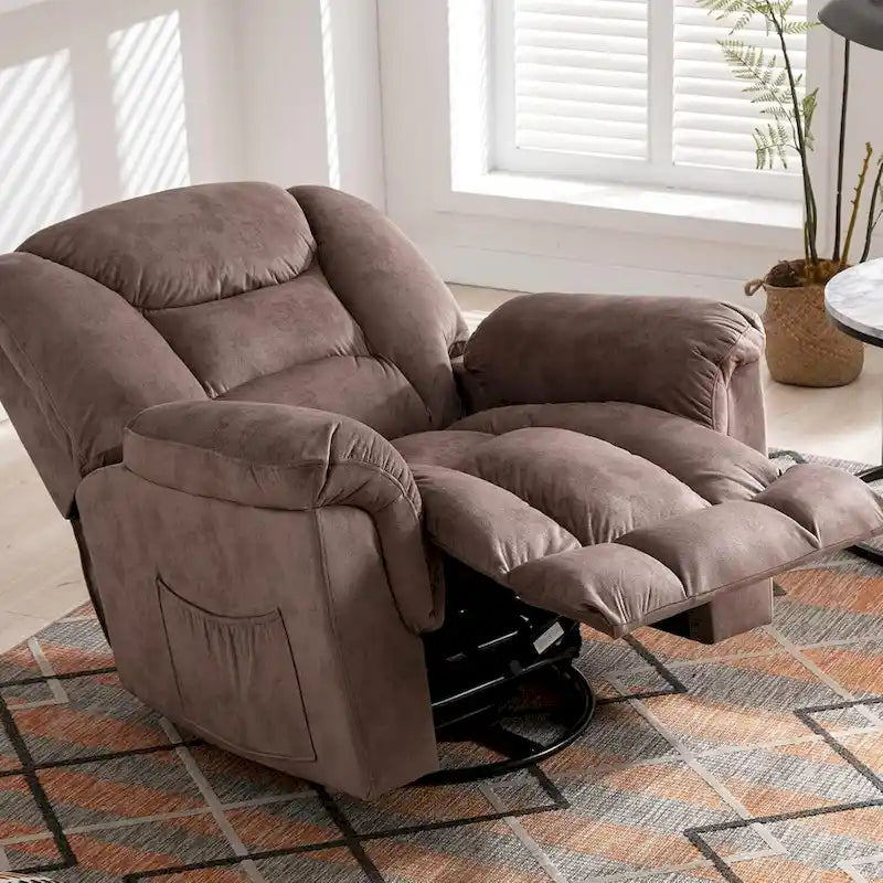 Ebello Oversize Swivel Manual Swivel Recliner