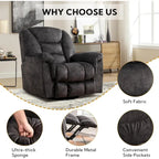 Ebello Oversize Swivel Manual Swivel Recliner