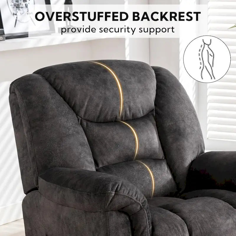 Ebello Oversize Swivel Manual Swivel Recliner
