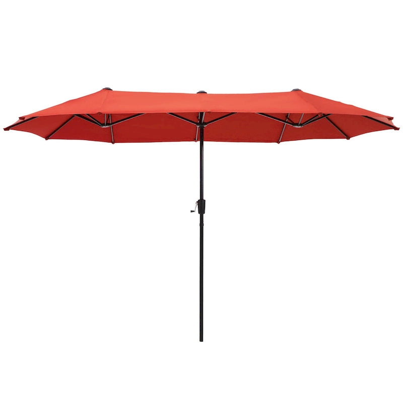 7/8-Piece Patio Dining Set including 60x38 Slatted Metal Table with 1.56 Umbrella Hole and 6 Spring Motion Chairs