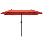 7/8-Piece Patio Dining Set including 60x38 Slatted Metal Table with 1.56 Umbrella Hole and 6 Spring Motion Chairs