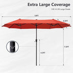 7/8-Piece Patio Dining Set including 60x38 Slatted Metal Table with 1.56 Umbrella Hole and 6 Spring Motion Chairs