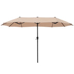 7/8-Piece Patio Dining Set including 60x38 Slatted Metal Table with 1.56 Umbrella Hole and 6 Spring Motion Chairs