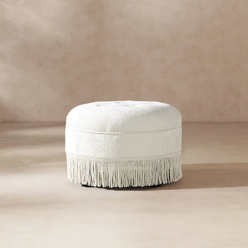 Yolanda 24 Upholstered Round Accent Ottoman