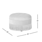 Yolanda 24 Upholstered Round Accent Ottoman